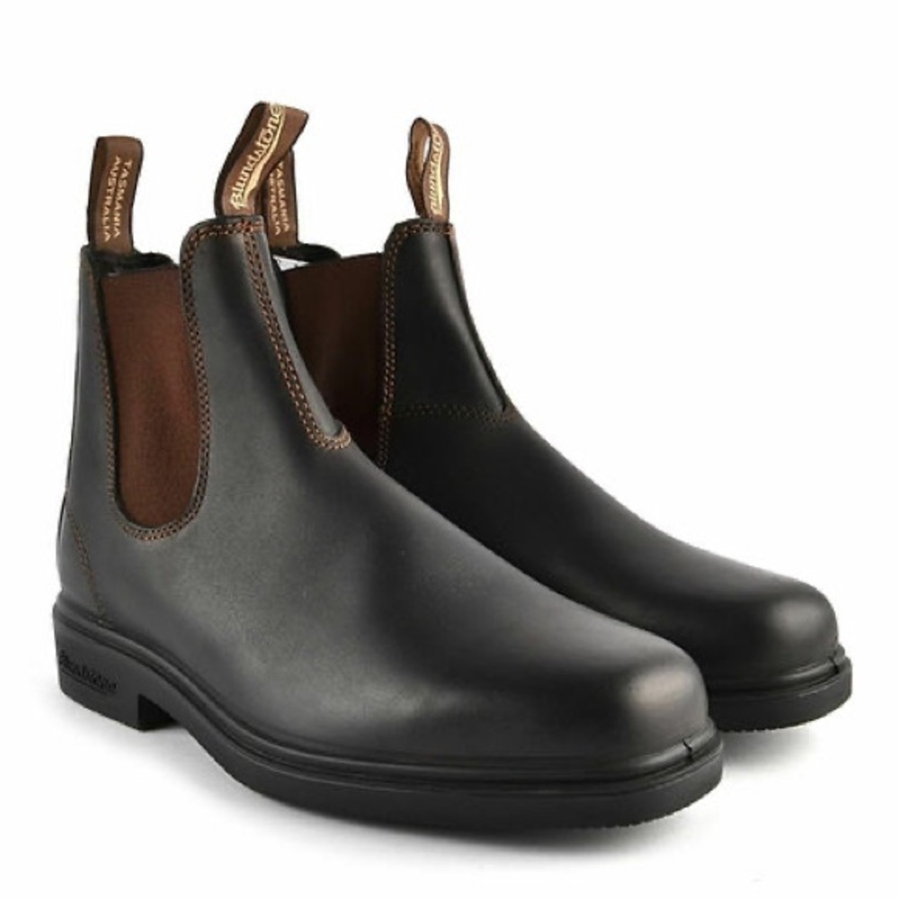 Blundstone unisex square toe Chelsea dress boots